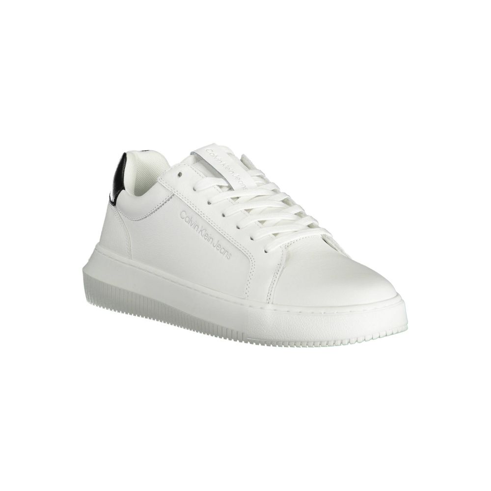White Polyester Sneaker