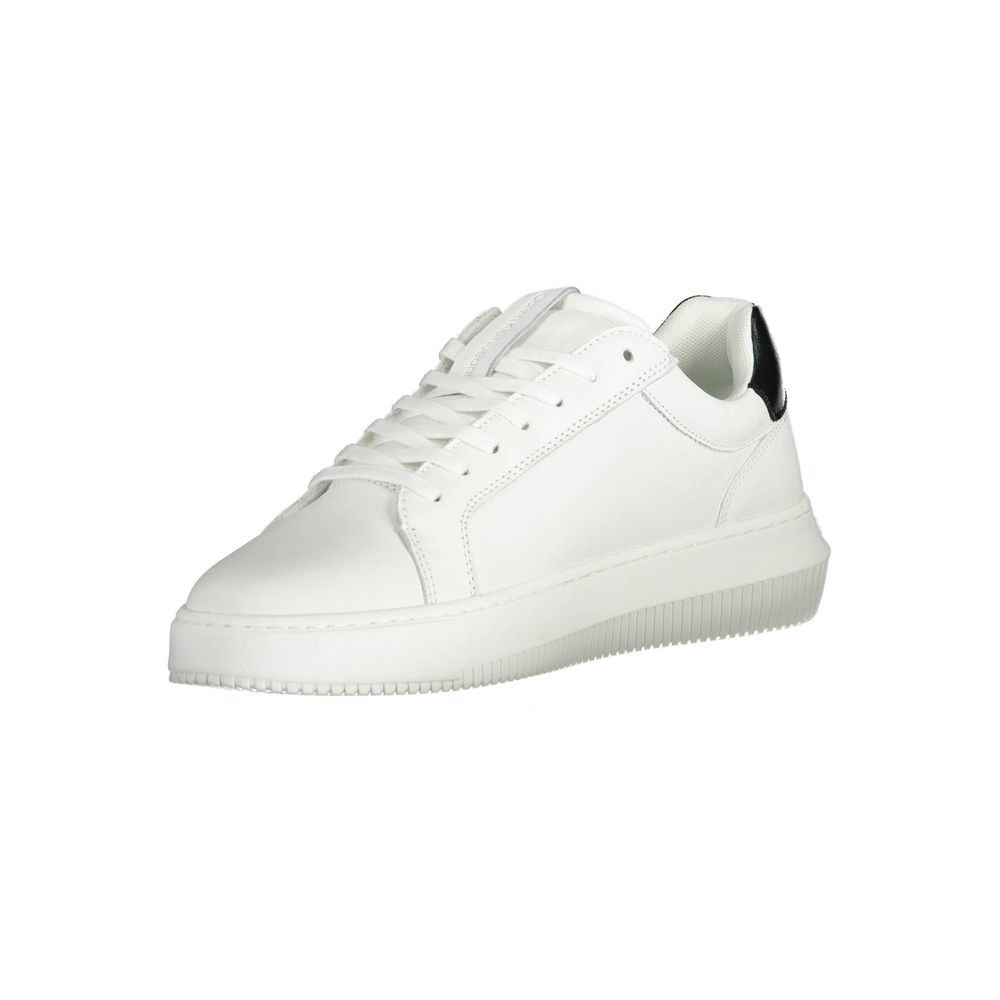 White Polyester Sneaker