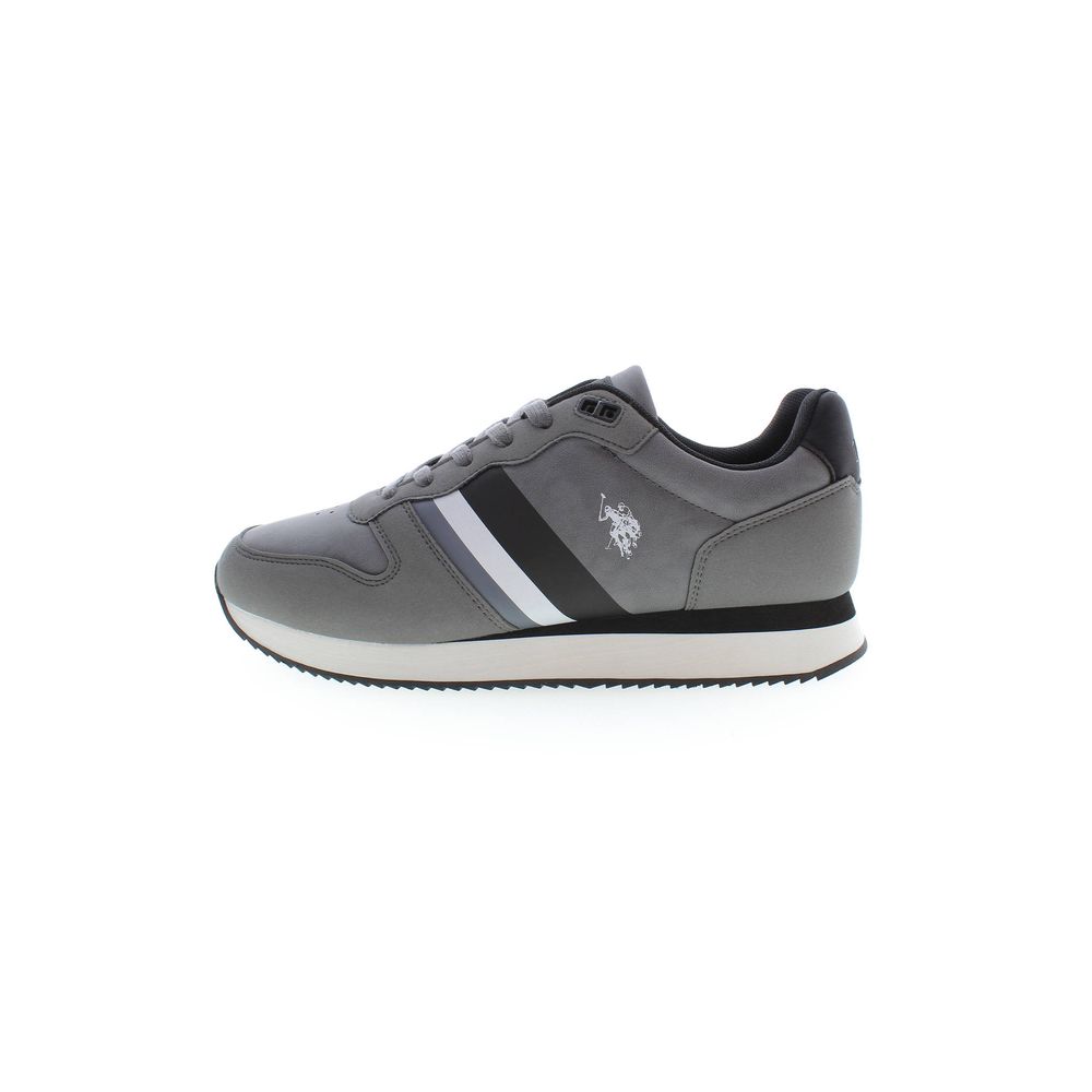 Gray Polyester Sneaker