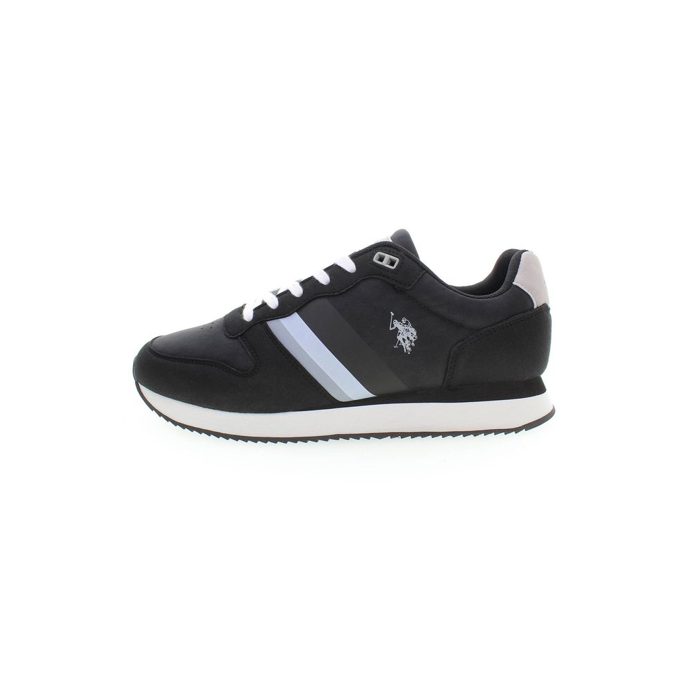 Black Polyester Sneaker