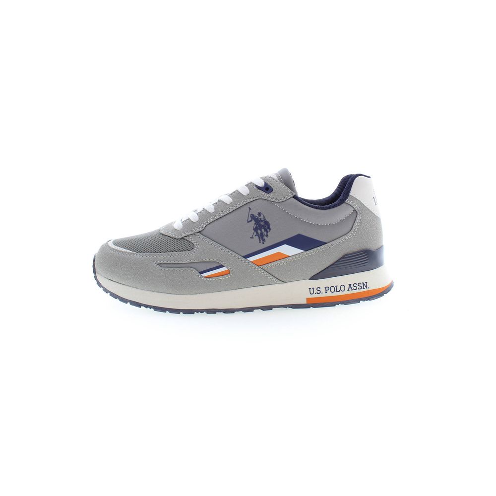 Gray Polyester Sneaker