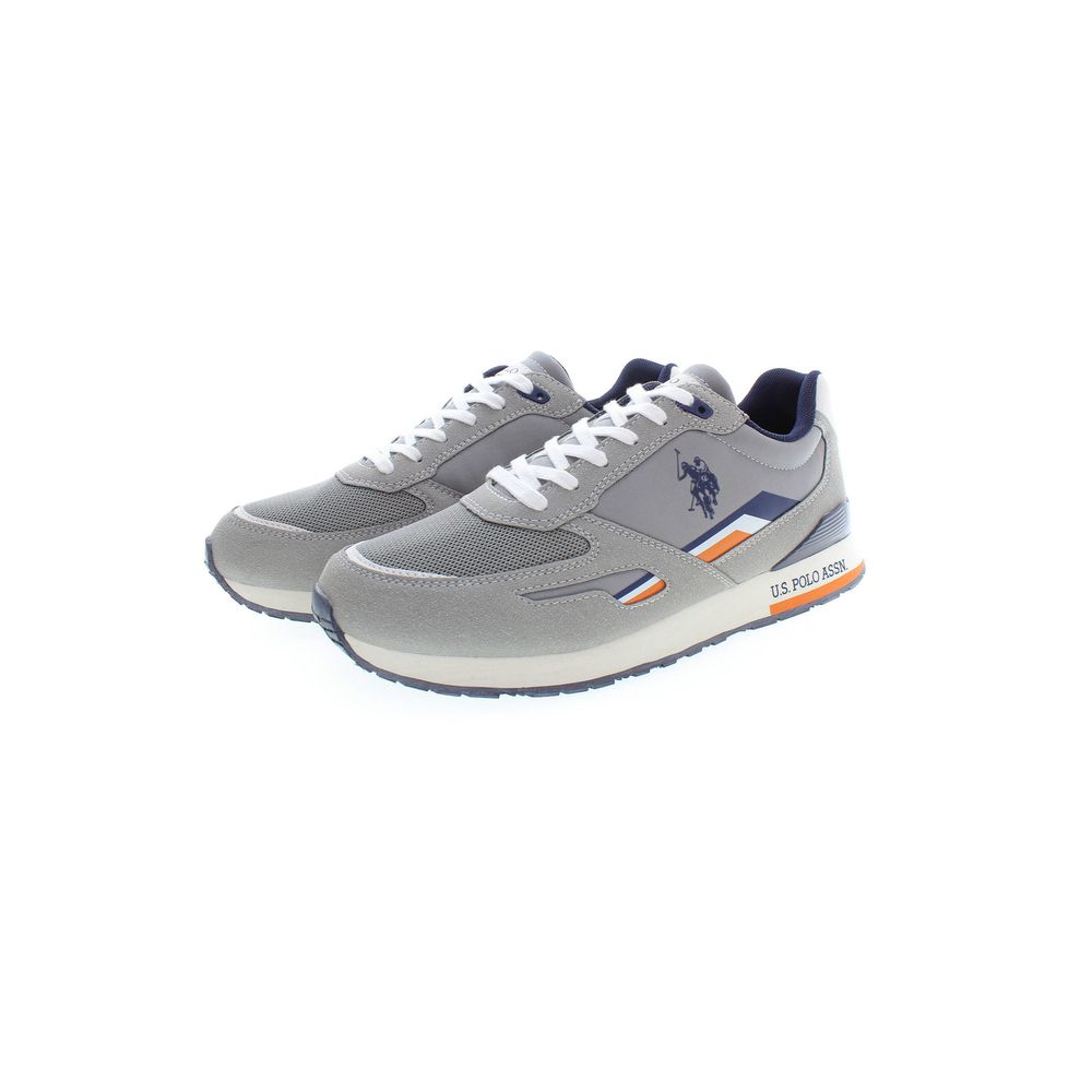 Gray Polyester Sneaker