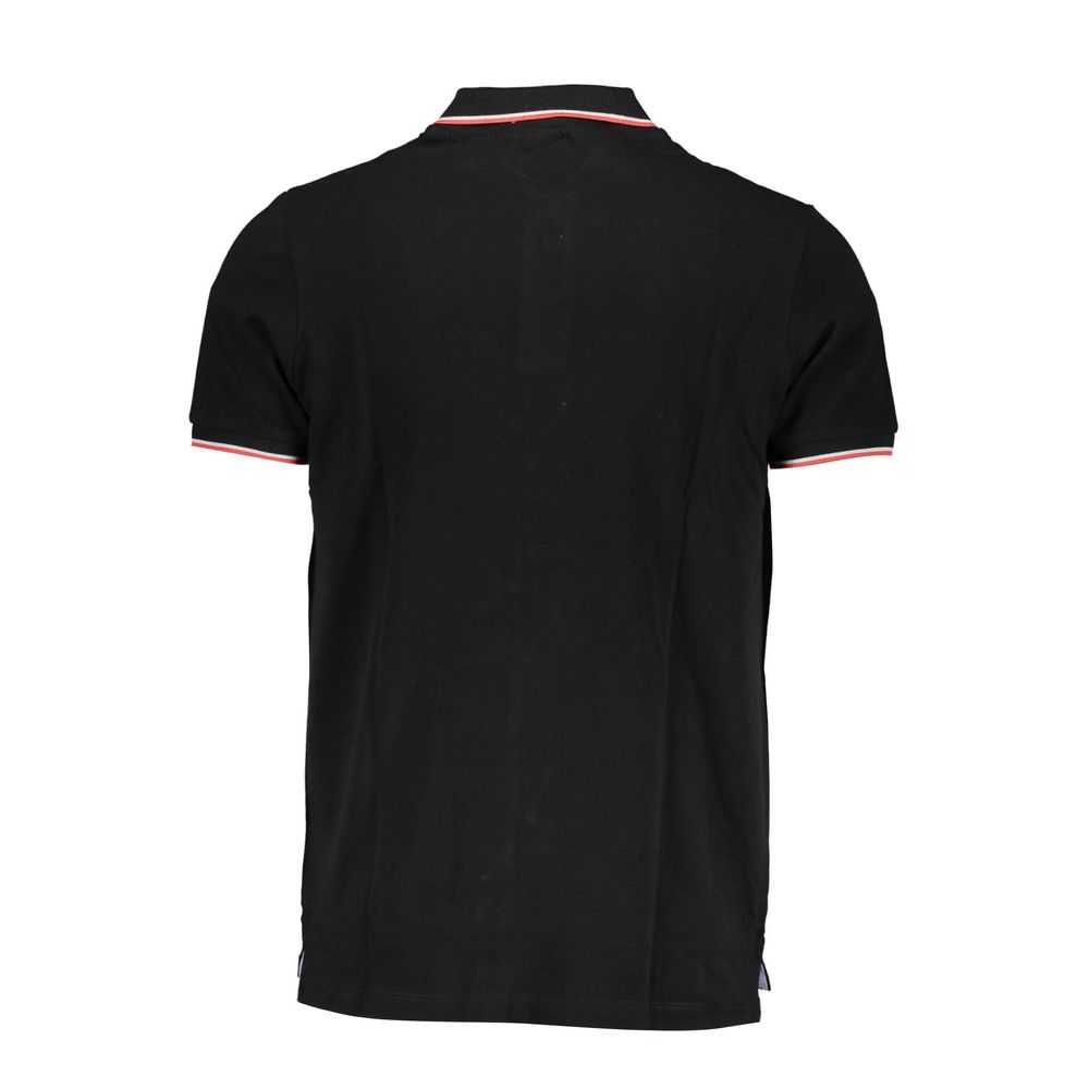 Black Cotton Polo Shirt