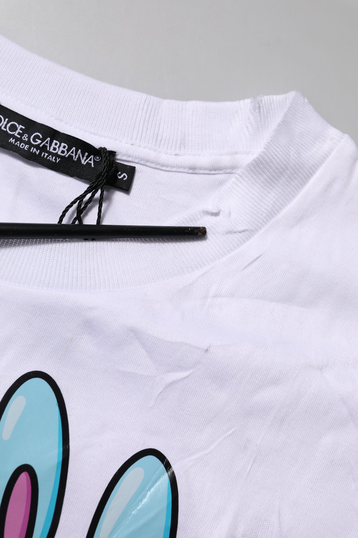 White Cotton Graphic Print Crew Neck T-shirt