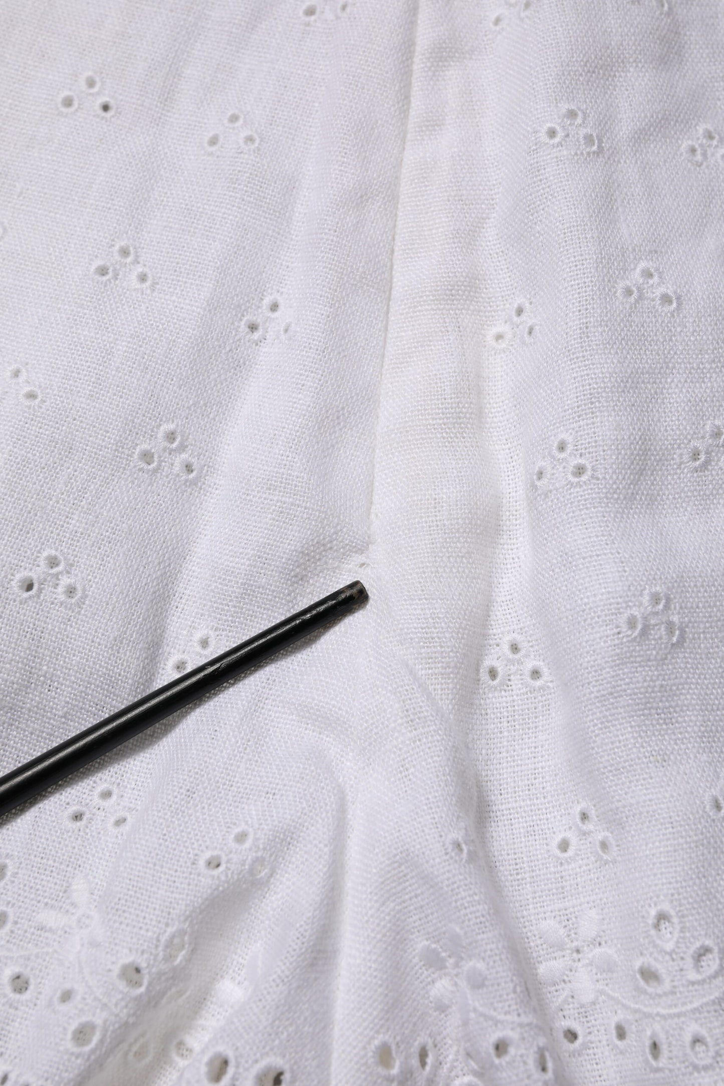 White Linen High Waisted Hot Pants Shorts