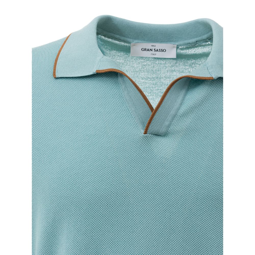 Green Cotton Polo Shirt