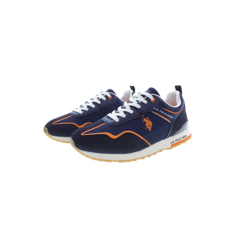 Blue Polyester Sneaker