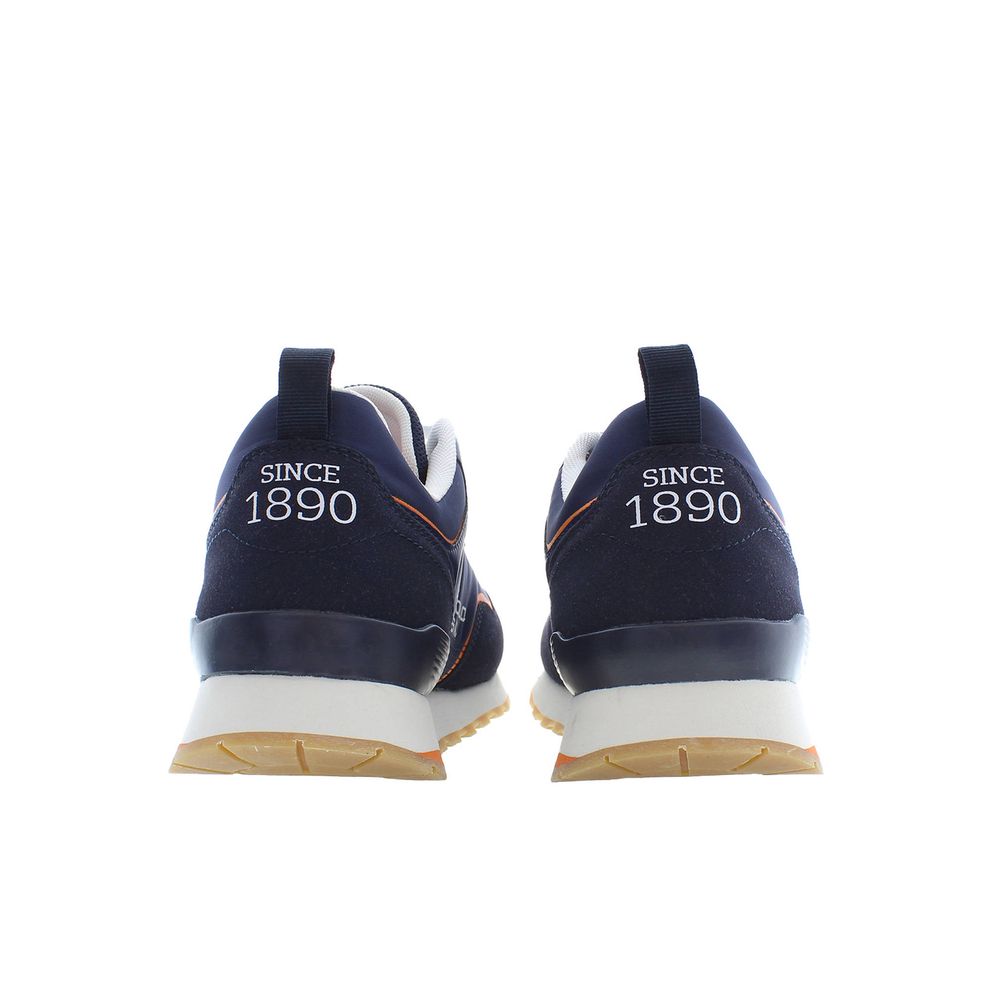 Blue Polyester Sneaker