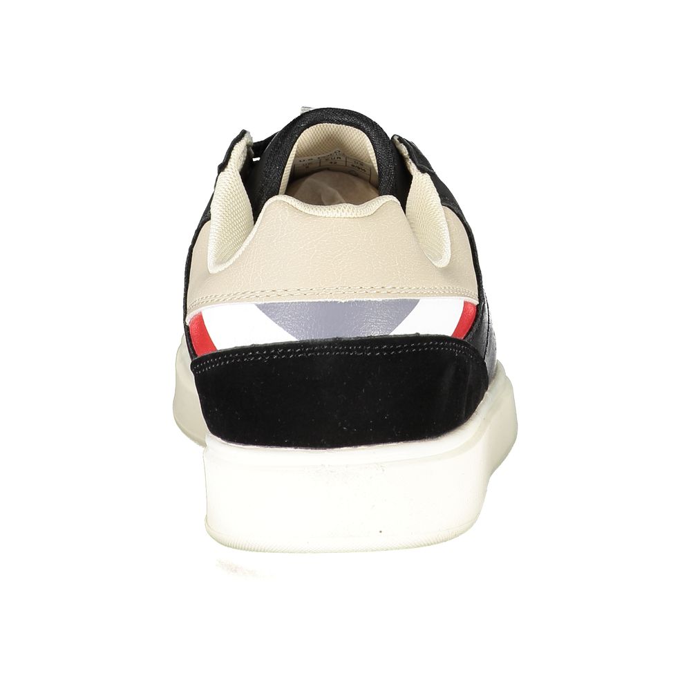 Black Polyester Sneaker