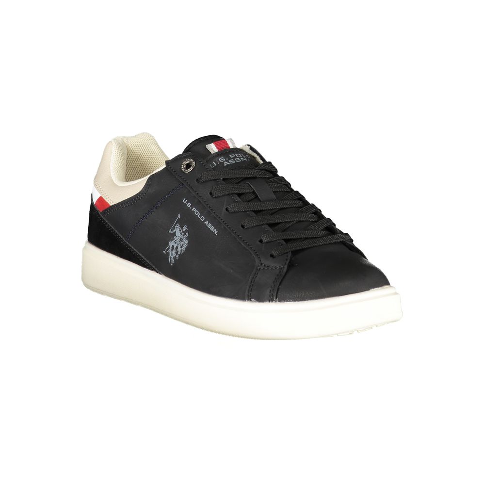 Black Polyester Sneaker