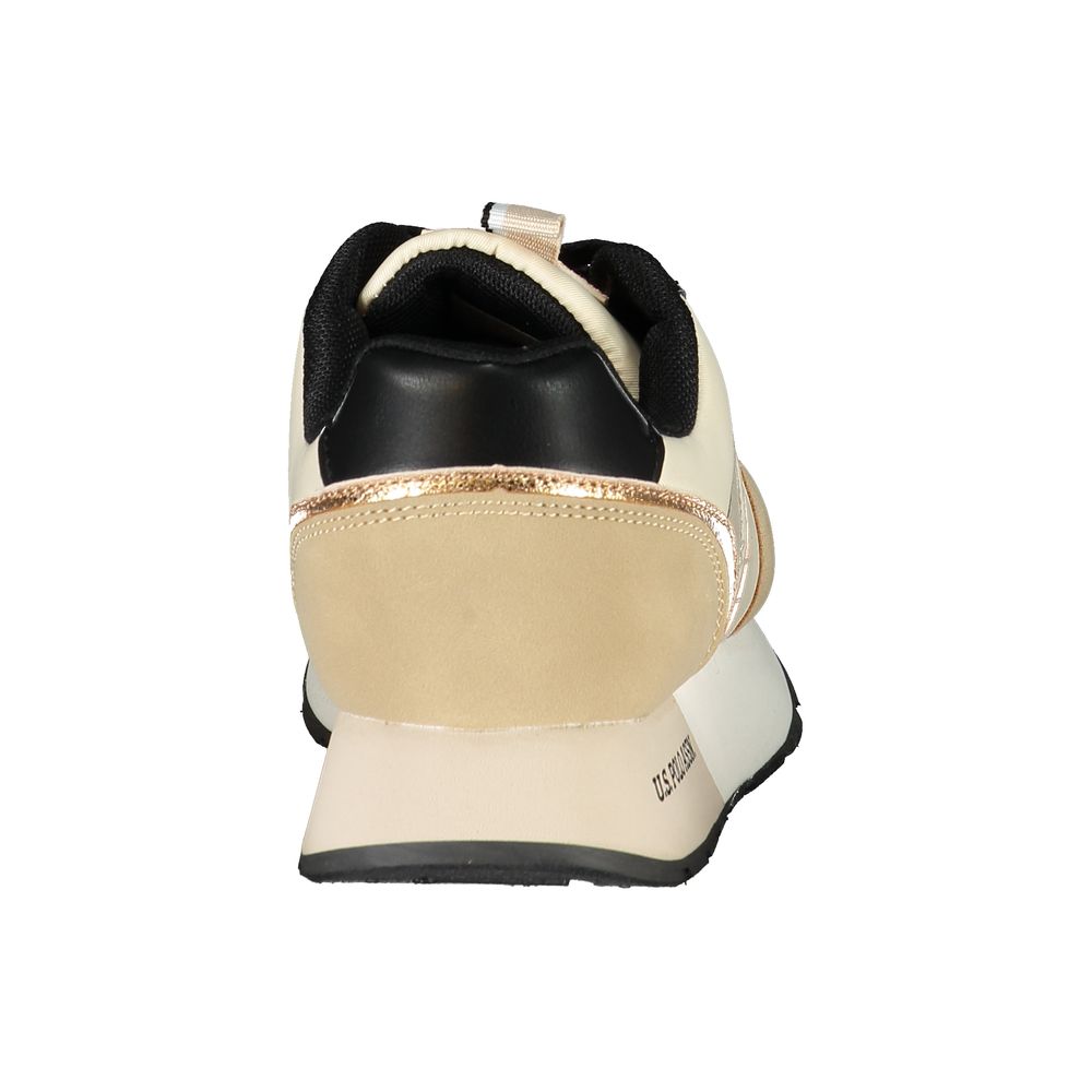 Beige Polyester Sneaker