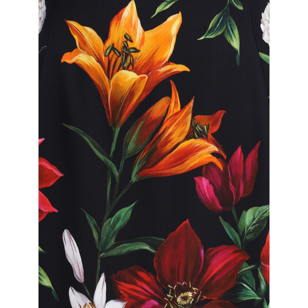 Long floral-print Dress