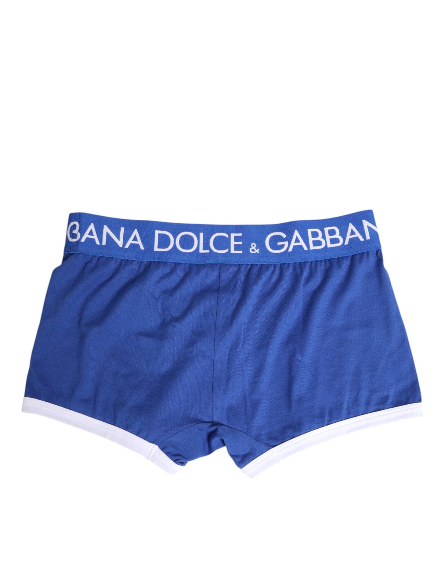 Blue Cotton Stretch Regular Boxer Underwear