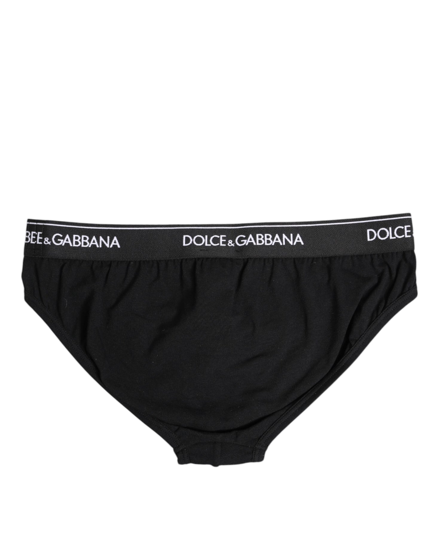Black Cotton Stretch Regular Brief Underwear