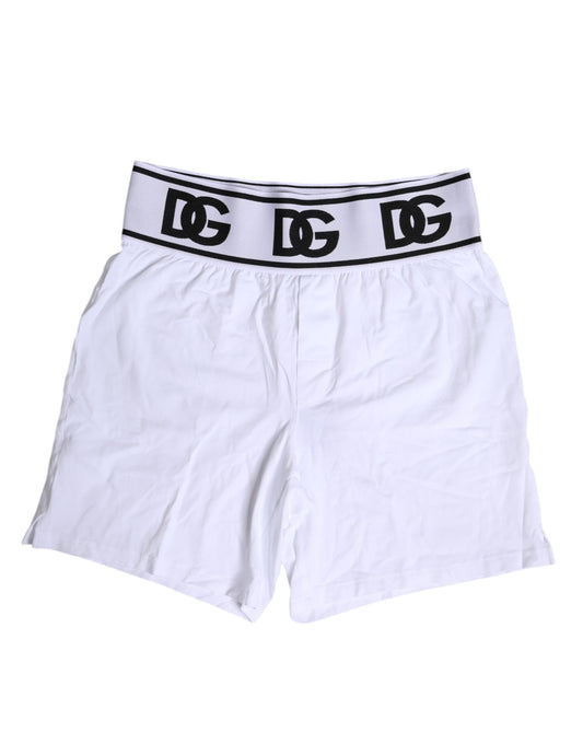 White Cotton Stretch Regular Boxer Underwear