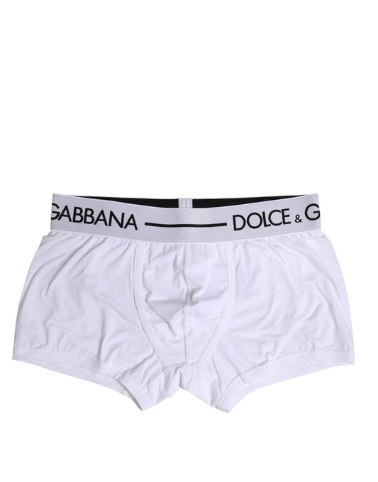 White Cotton Stretch Regular Boxer Underwear