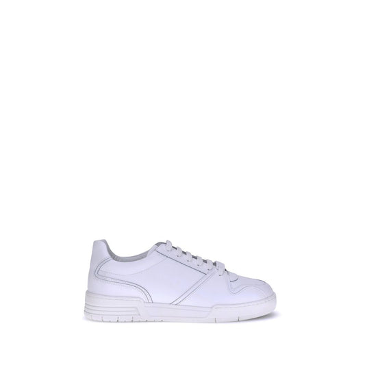 White Rubber Low Top Sneakers