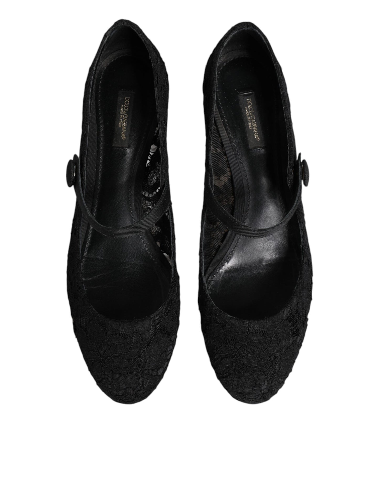 Black Vally Taormina Floral Lace Pumps Shoes