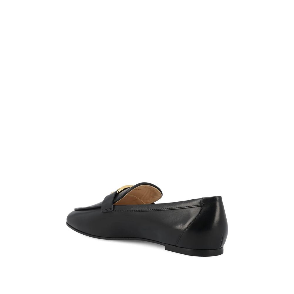 Black Calfskin Slip-On Loafers