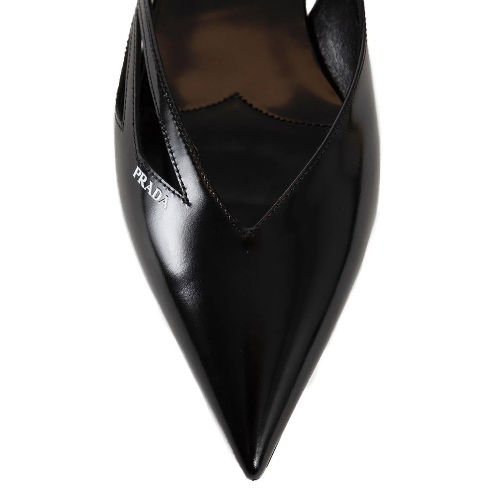 Black Calfskin Ballet Flats