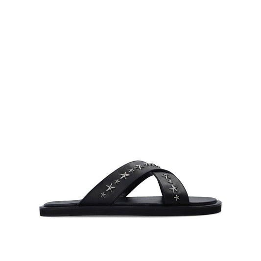 Black Calfskin Sandals