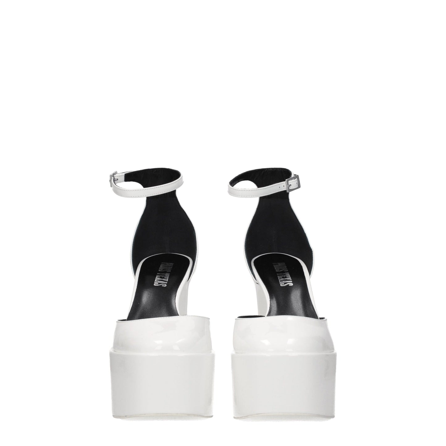 White Leather Platforms