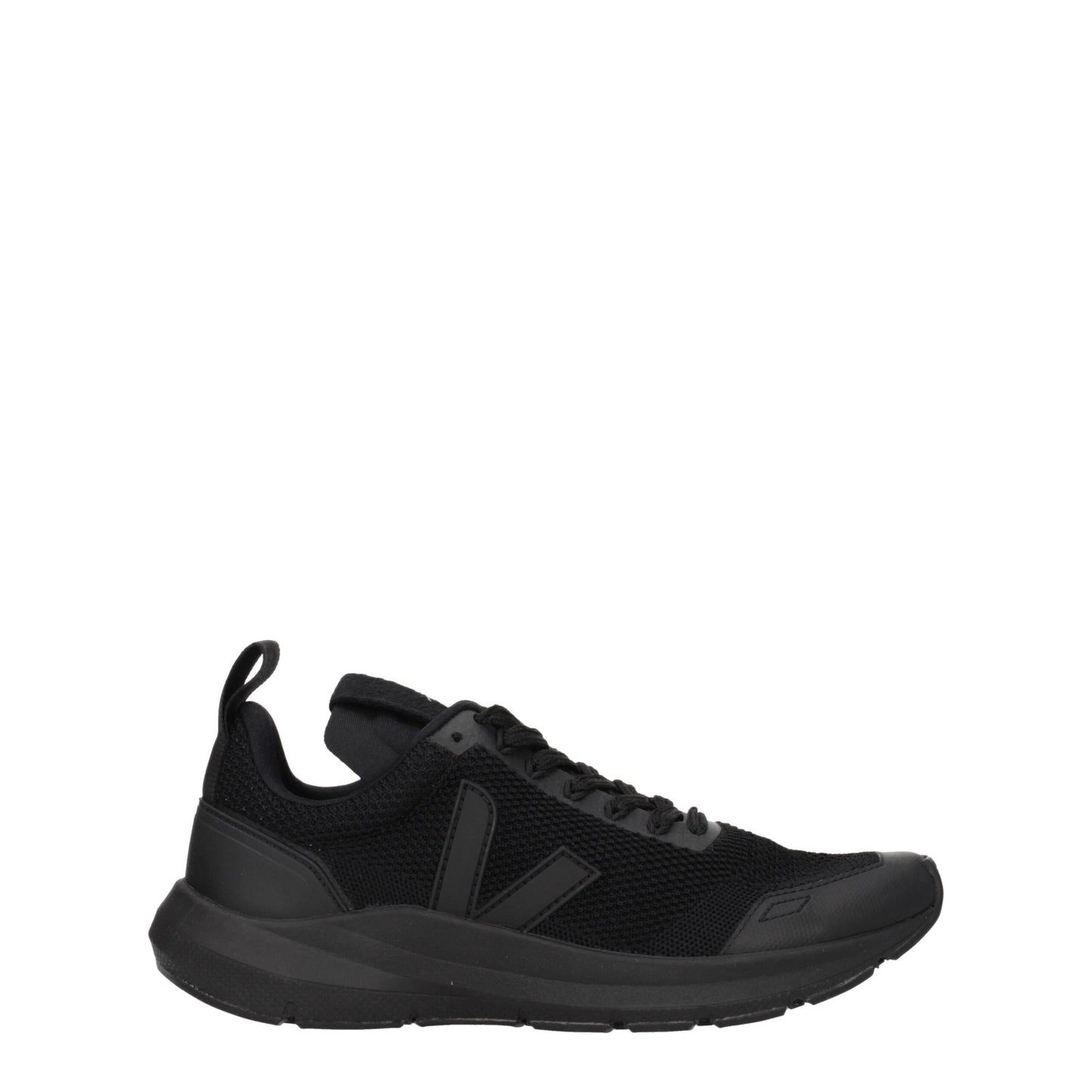 Black Fabric Athletic Sneakers