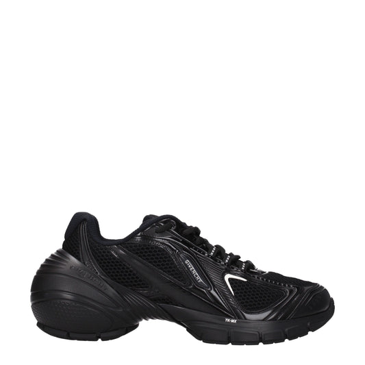 Black Fabric Athletic Sneakers