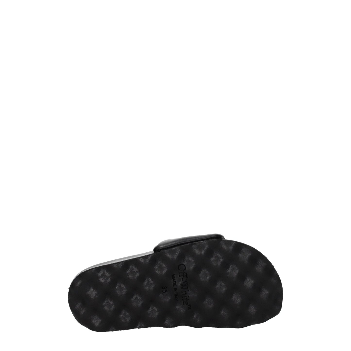 Black Leather Slippers