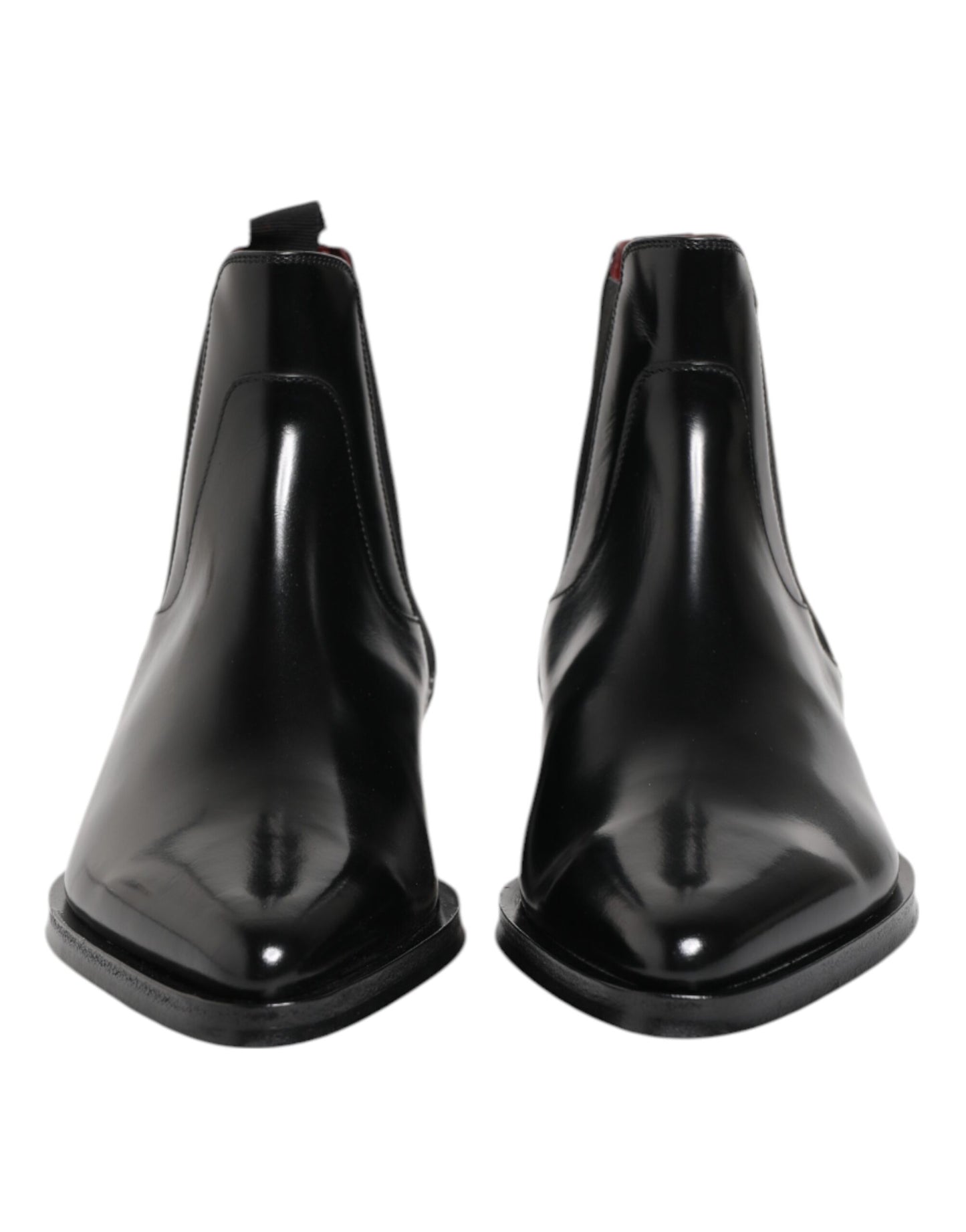 Black Leather MILLENIALS Mid Calf Boots Shoes