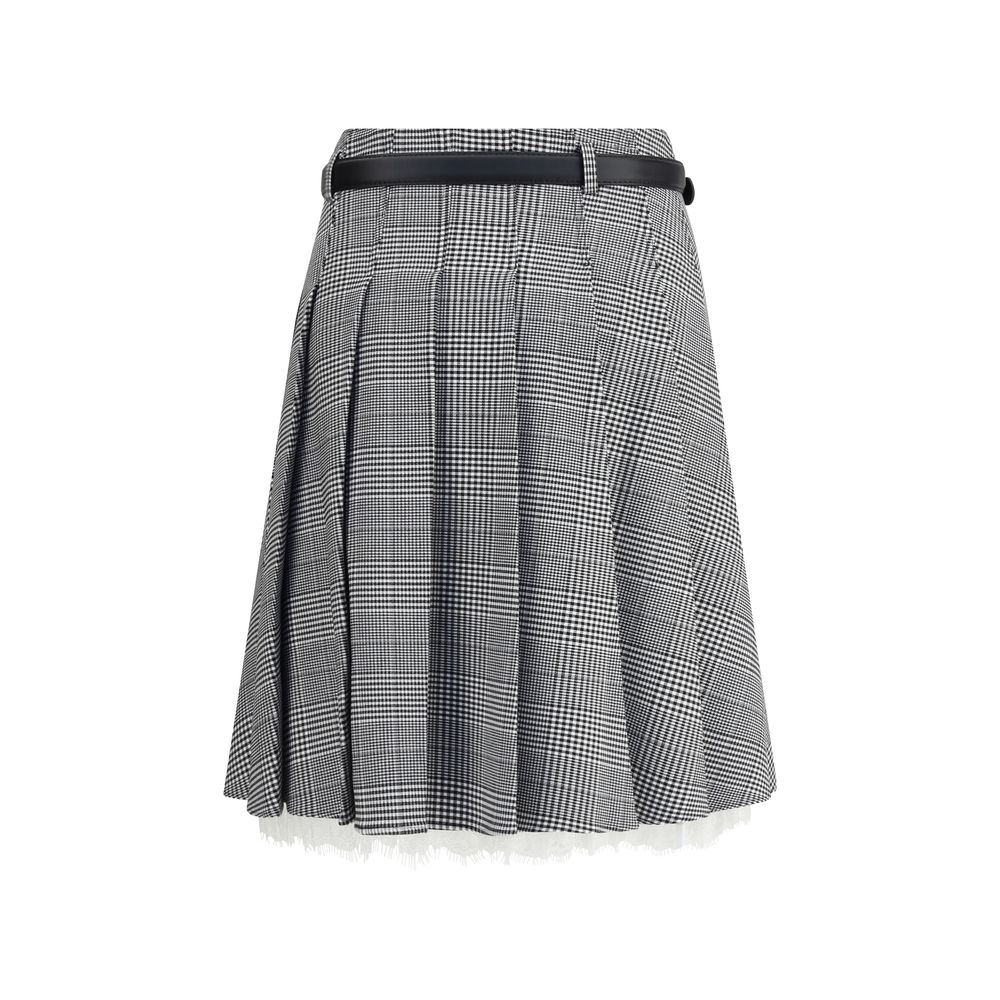 Prince of Wales print Miniskirt