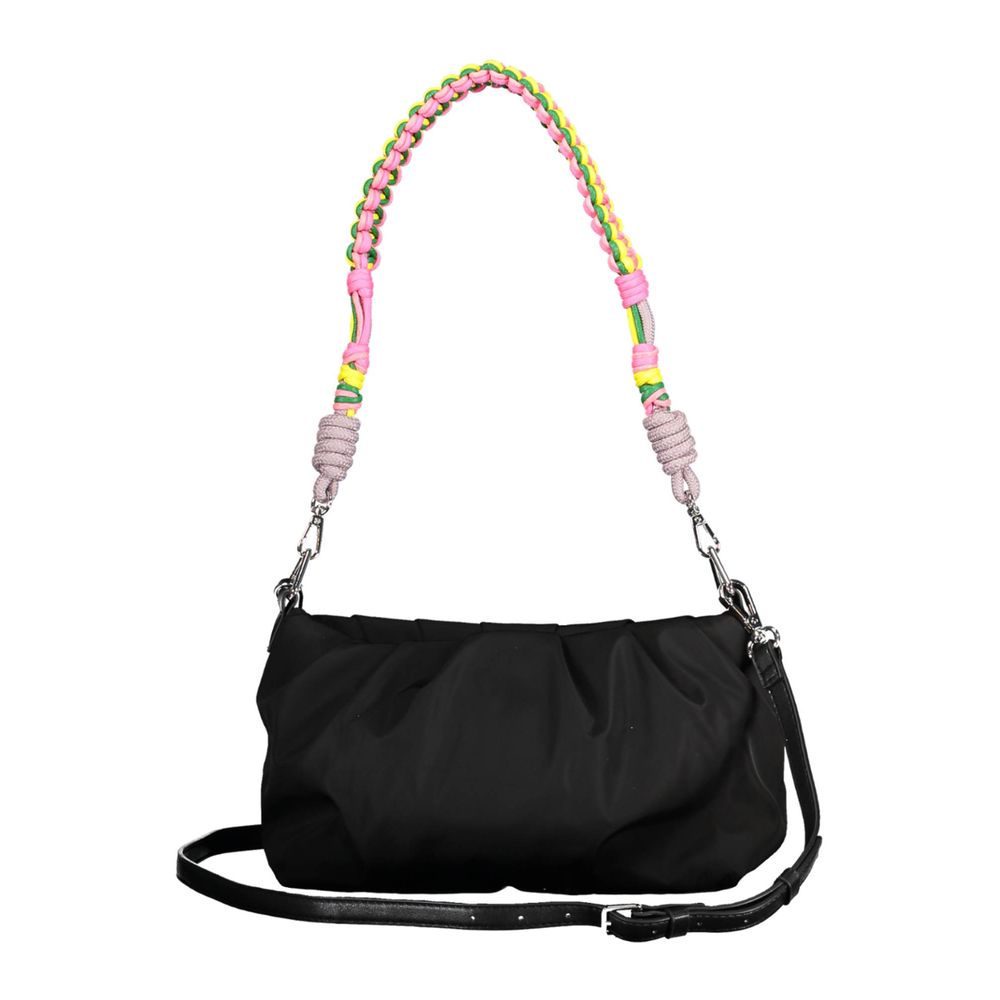 Black Polyester Handbag