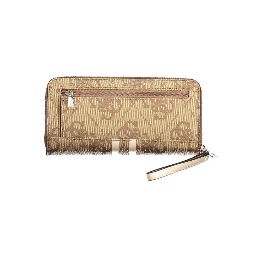 Beige Polyethylene Women Wallet