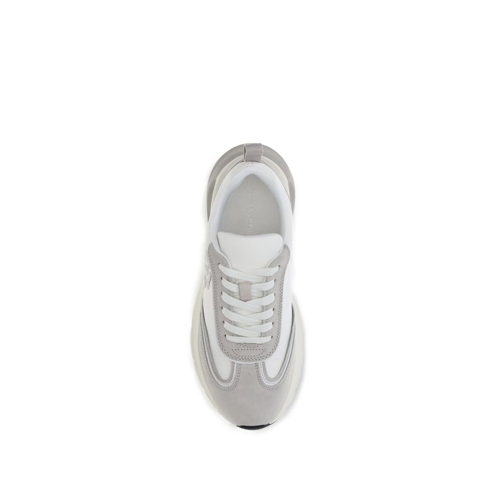 White Rubber Athletic Sneakers