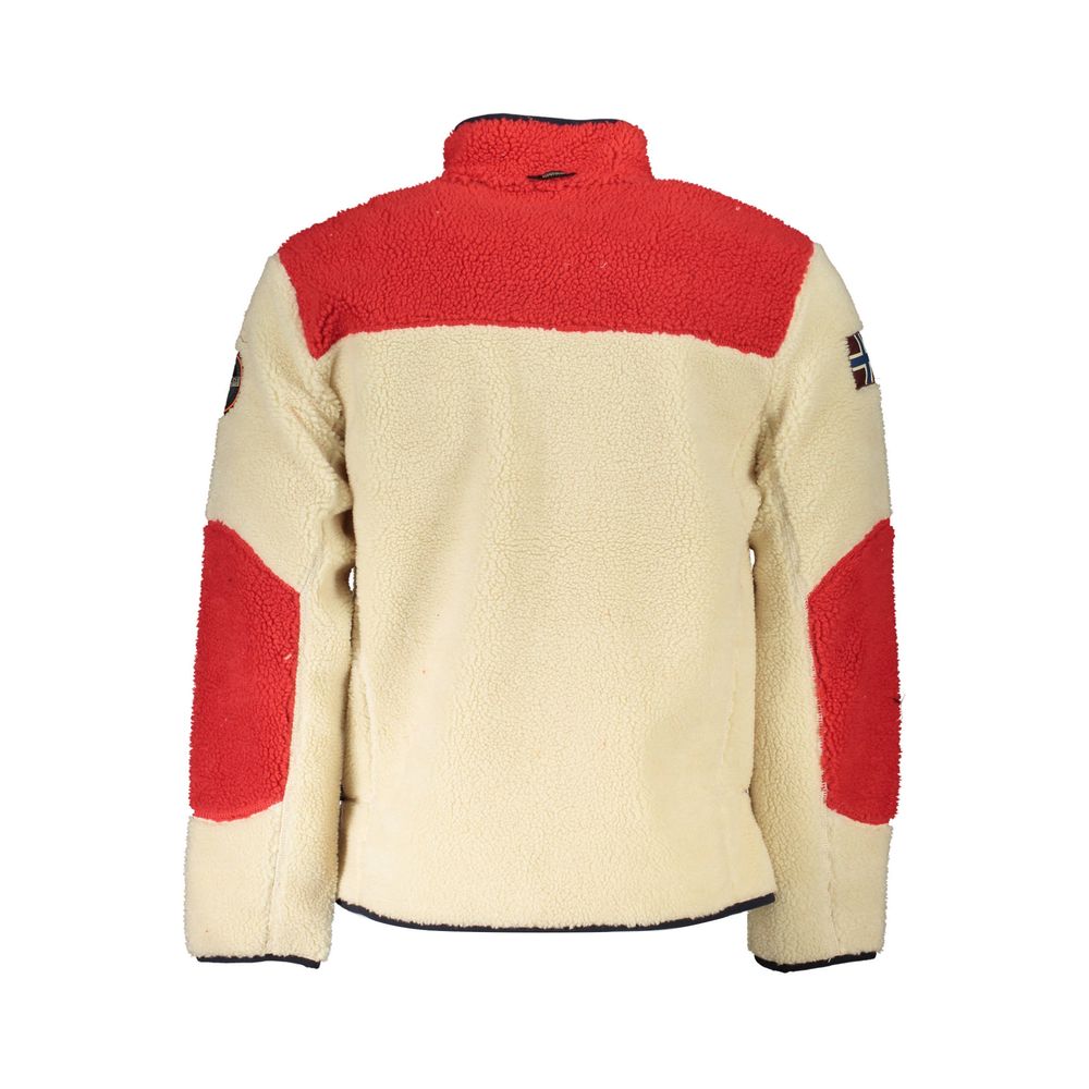 White Polyester Men's Jacket