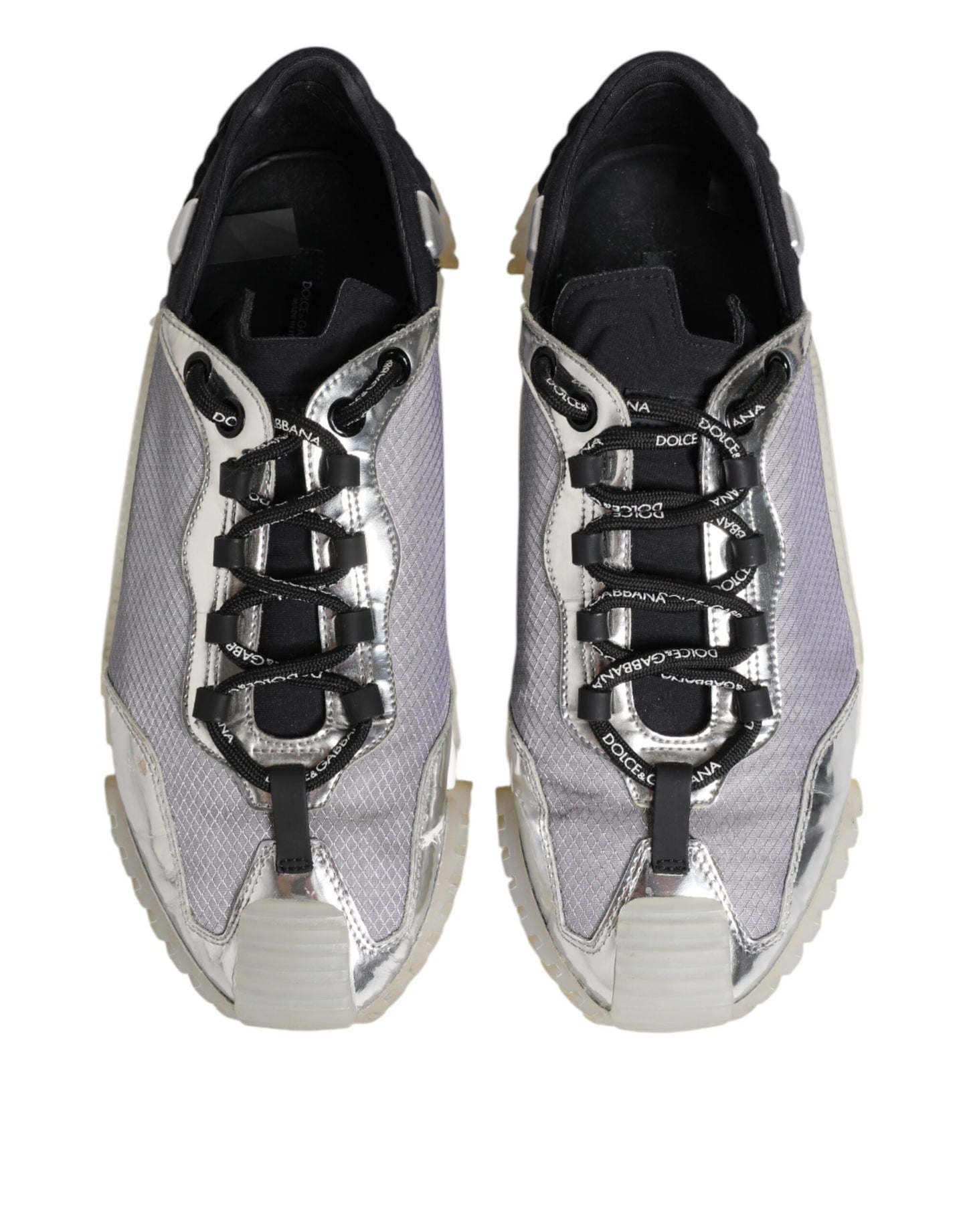 Black Silver NS1 Men Low Top Sneakers Shoes