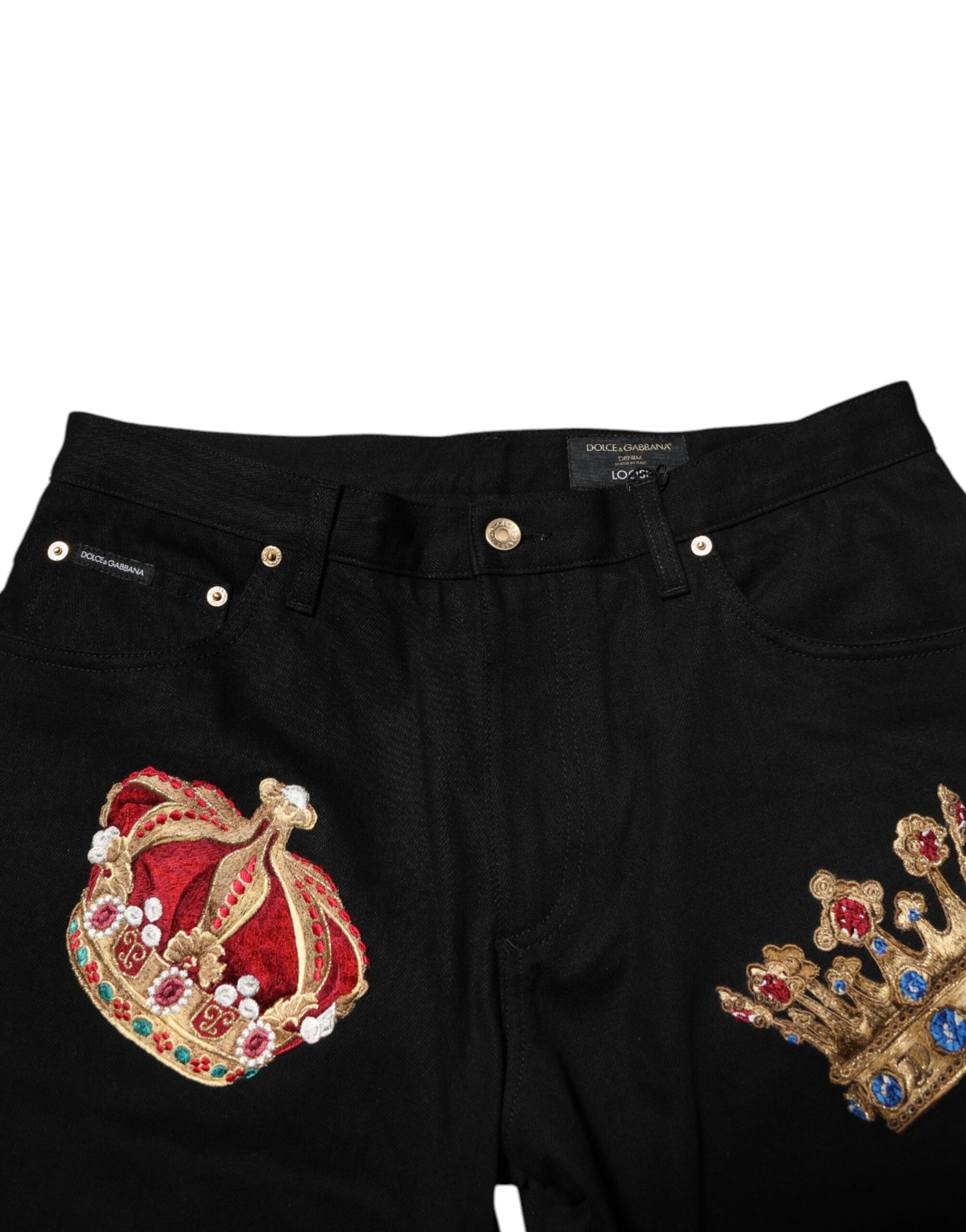 Black Baroque Royal Men Dress Trouser Pants