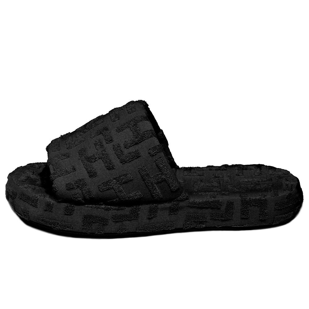 Black Cotton Women Sandal