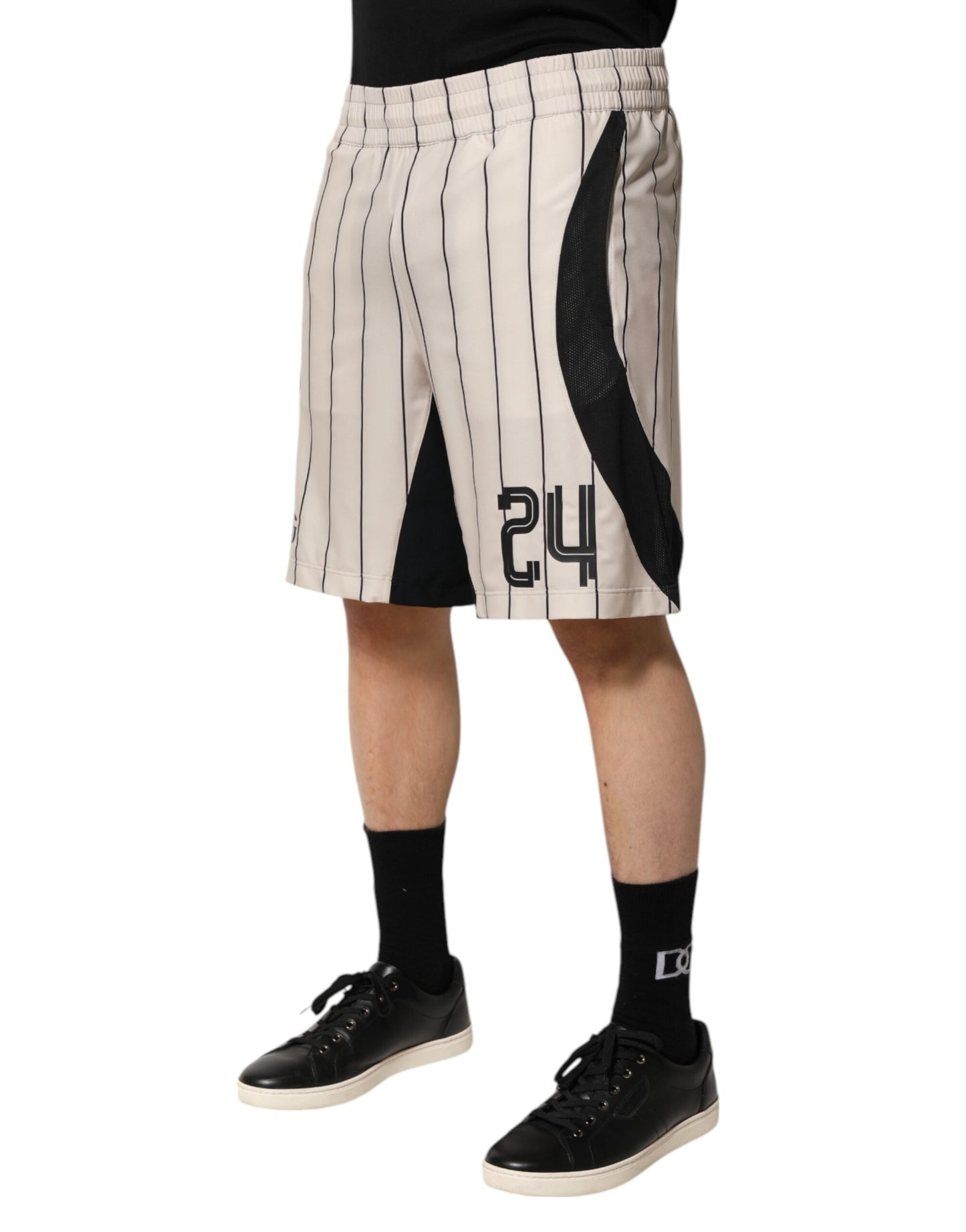 Off White Polyester DG Logo Sweatshorts Shorts