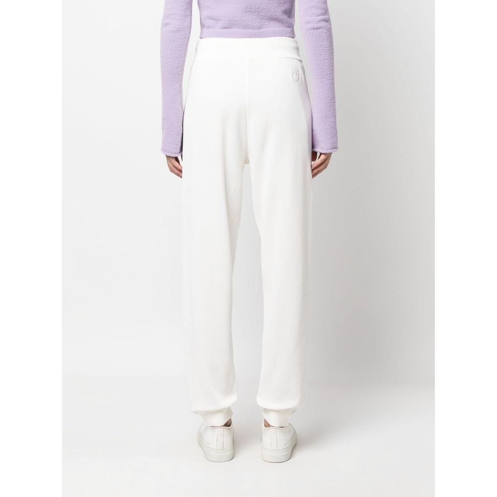 White Cotton Women Sweatpant