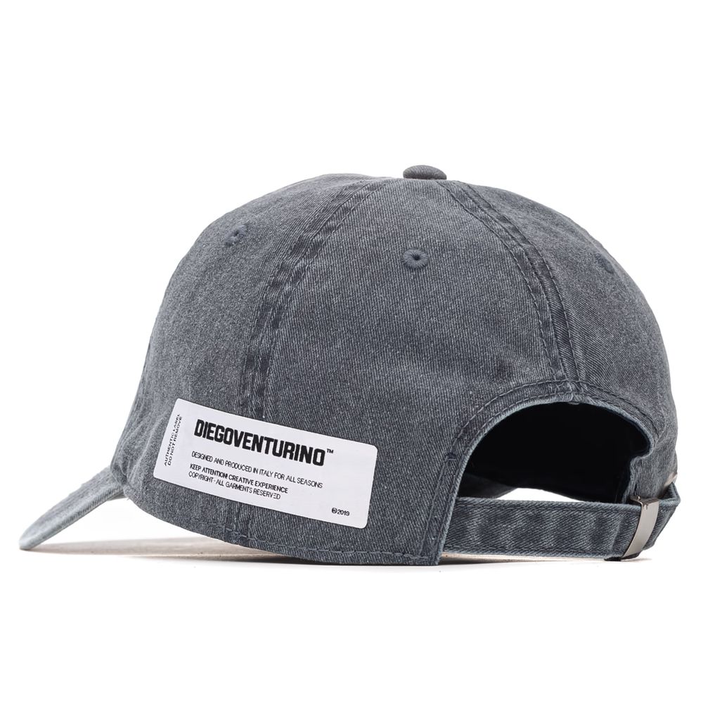 Blue Cotton Men Visor Cap