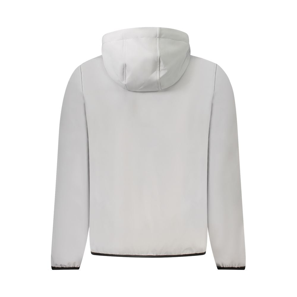 Gray Polyester Men Jacket