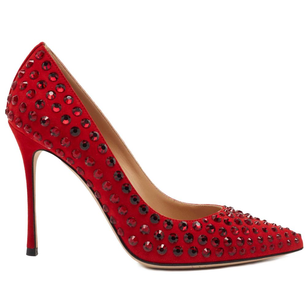 Red Calfskin Women Pump
