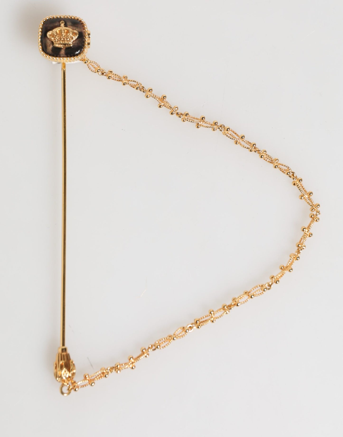 DG Crown Gold Chain Mens Accessories Brooch Lapel Pin