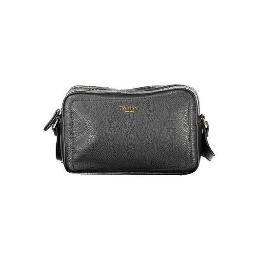 Black Polyethylene Women Handbag