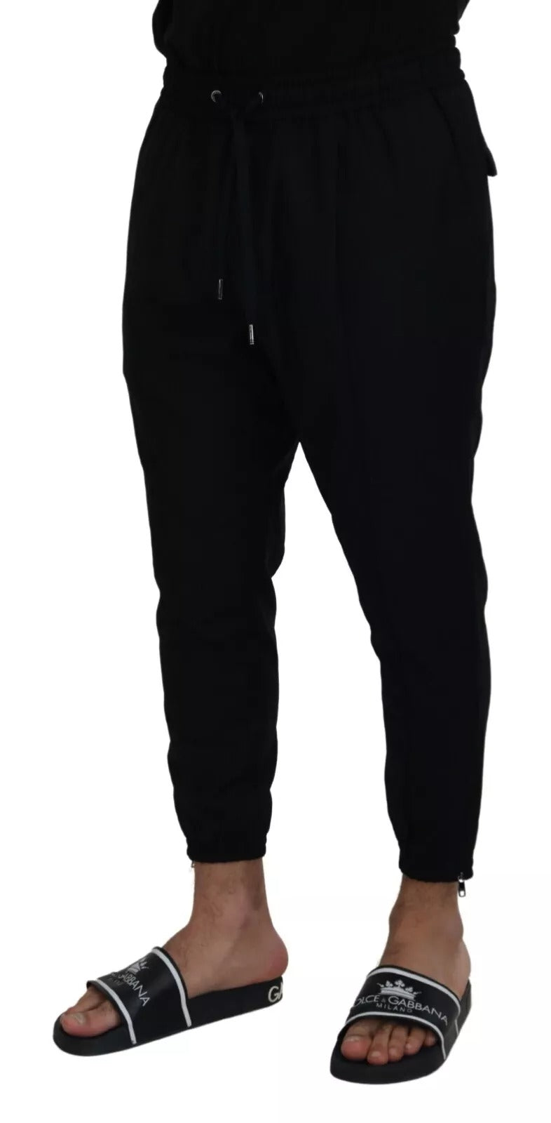 Black Jogger Wool Jogging Trouser