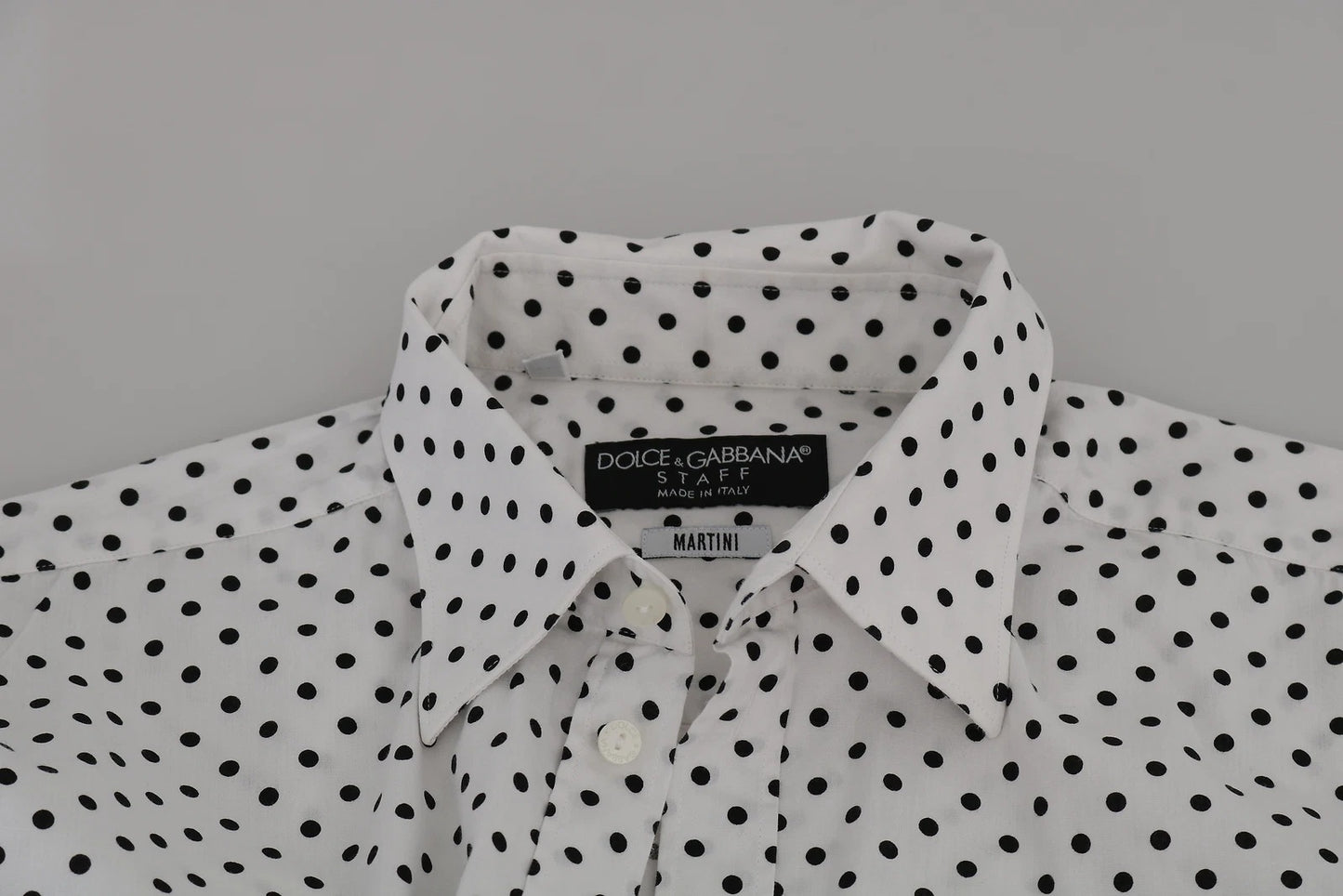 White Dotted Dress Formal MARTINI Shirt