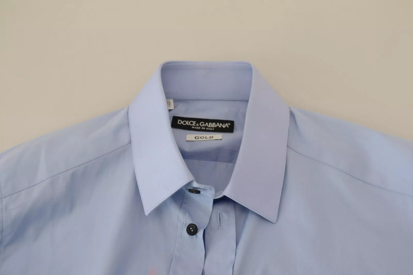 Light Blue Cotton Slim Fit Dress Shirt