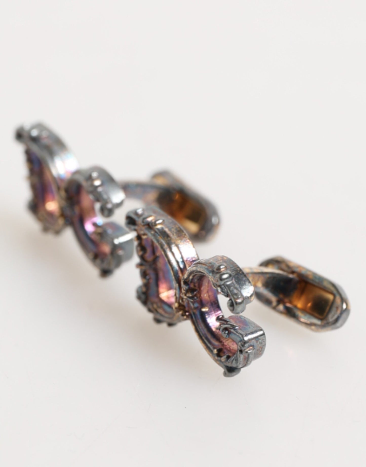 Gold Tone 925 Sterling Silver DG Logo Accessory Cufflink