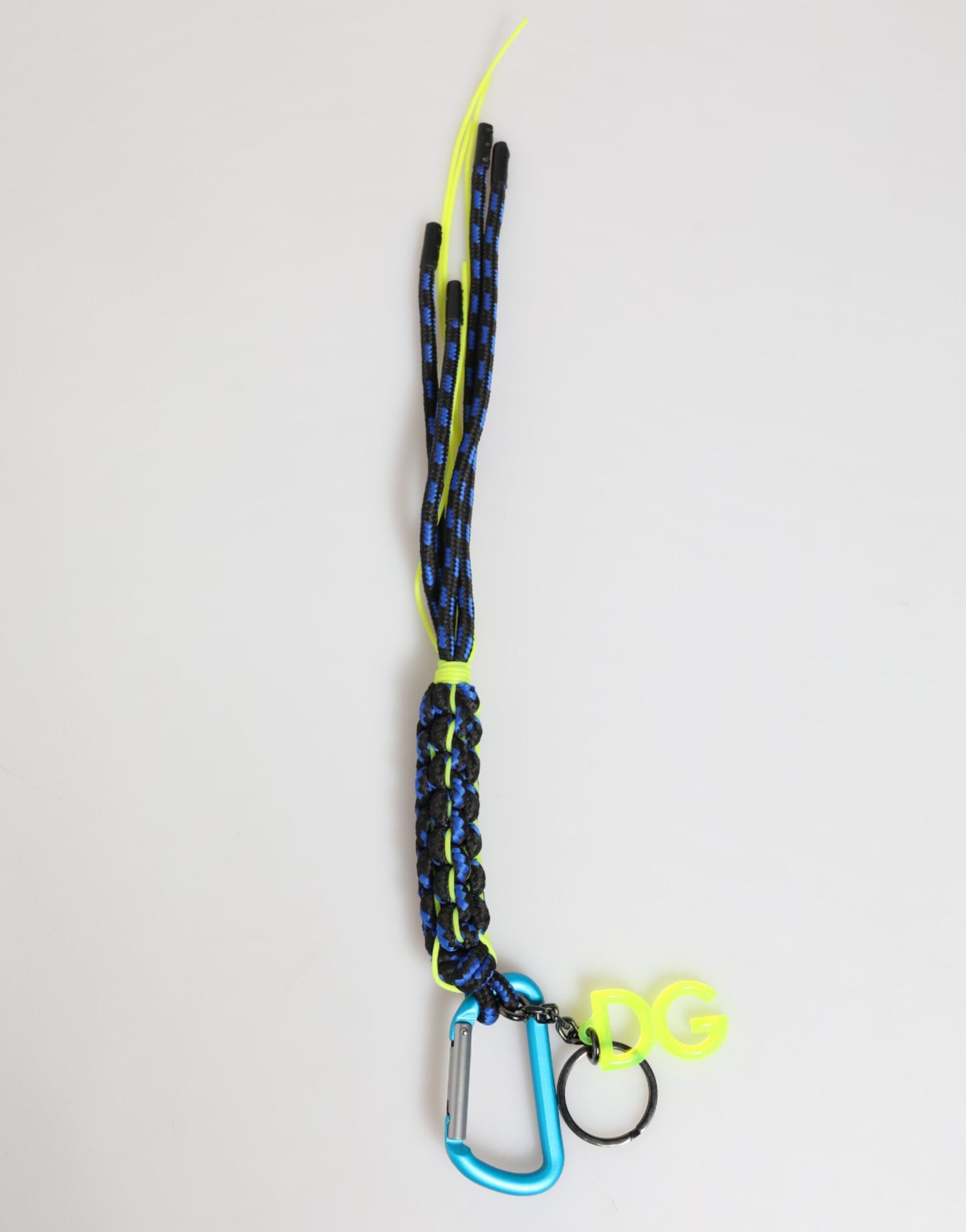 Multicolor Polyester Tape String DG Logo Keychain Keyring